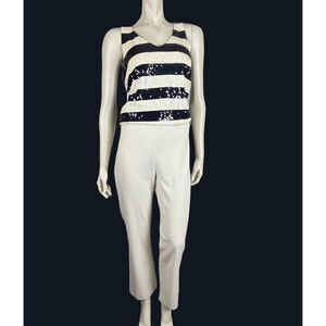 Ralph Lauren Purple Label F/F Winter White Wool Pants Size 12